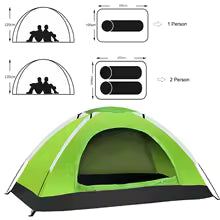 Ultralight Camping Tent — 1/2 Person | Anti-UV | Hiking & Backpacking