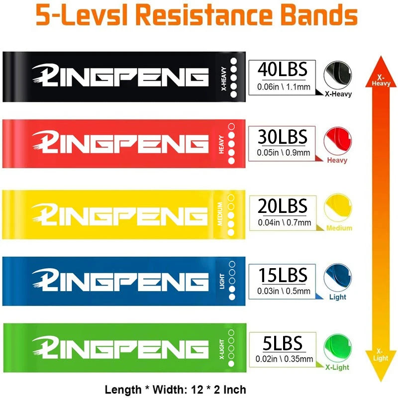 Resistance bands set 5 pack