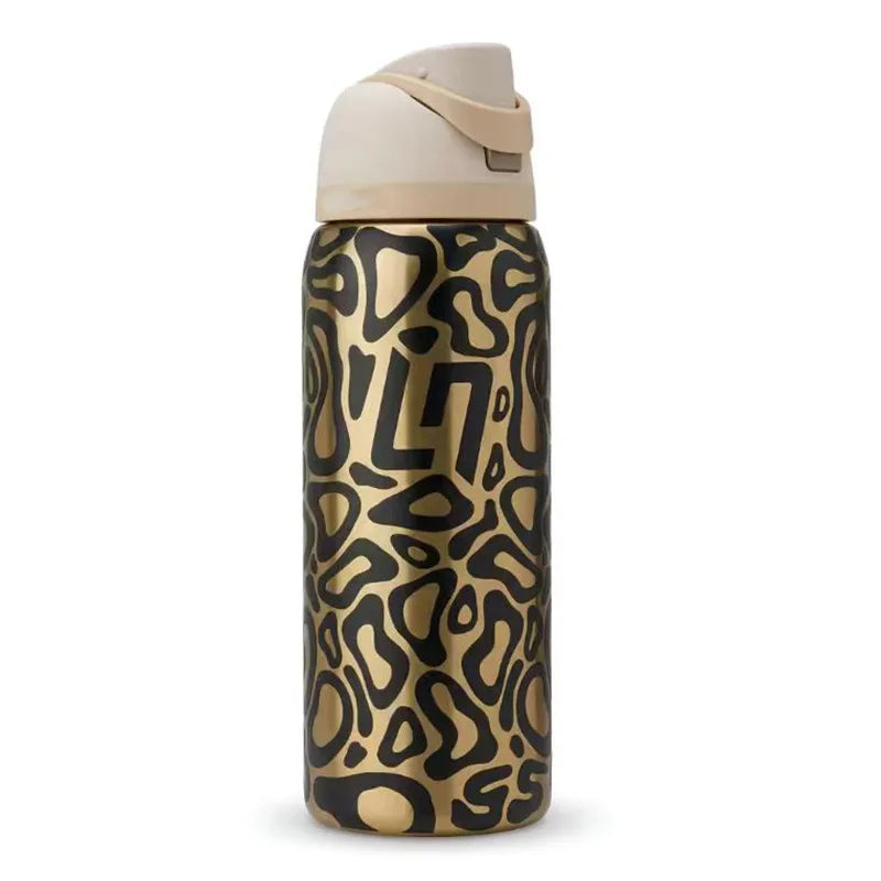 Insulated bottle for gym and travel